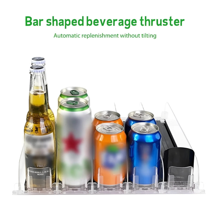 FridgeCaddyâ„?- refrigerator beverage organizer