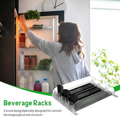 FridgeCaddyâ„?- refrigerator beverage organizer