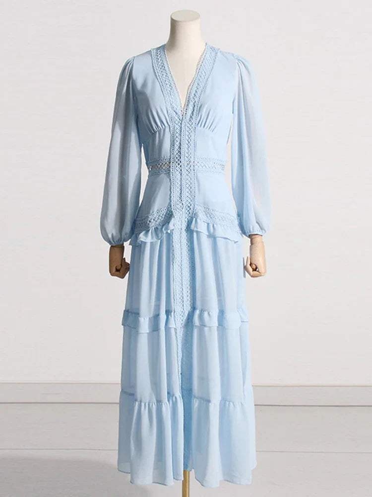 Alania Ruffle Maxi Dress