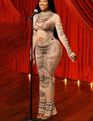 Amy Mesh Bodycon Jumpsuit