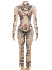 Amy Mesh Bodycon Jumpsuit