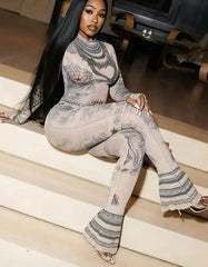 Amy Mesh Bodycon Jumpsuit