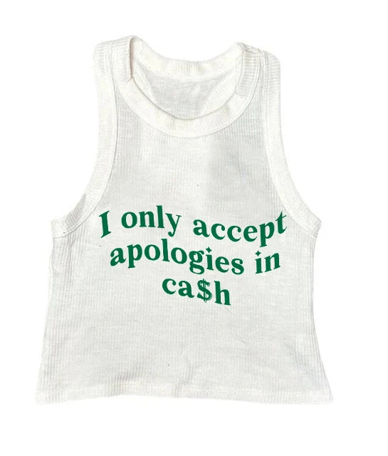 Apologies In Cash Crop Top