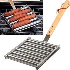 1+1 FREE | WurstRollerâ„?- Stainless steel grill sausage roll