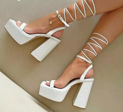 Banquet Ankle Strap High Heels