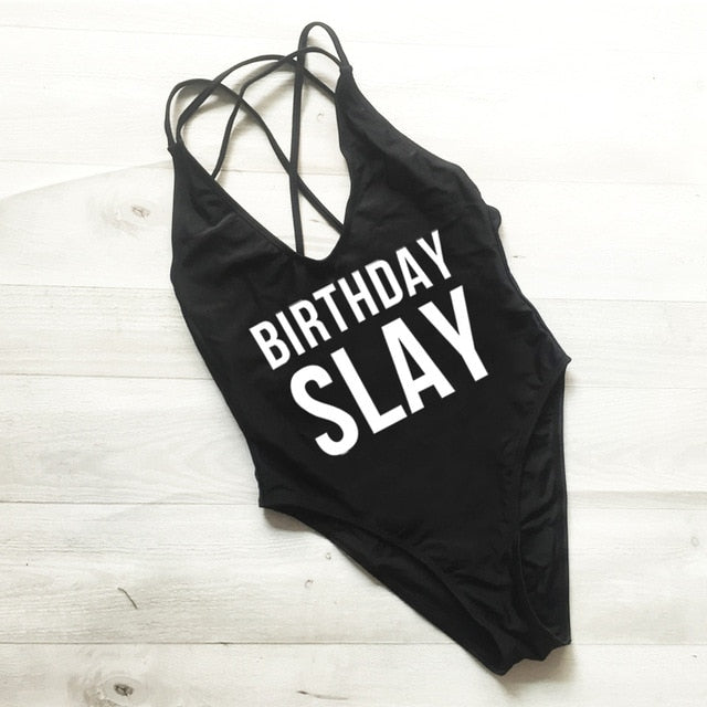 Birthday Slay Swimwear