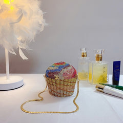 Cakey Diamond Clutch Bag