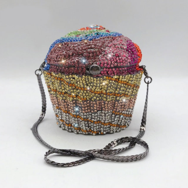 Cakey Diamond Clutch Bag