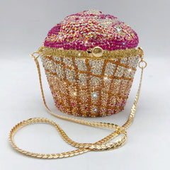 Cakey Diamond Clutch Bag