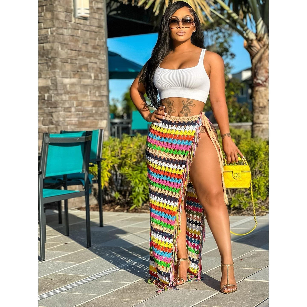 Cancun Vibe Crochet Skirt