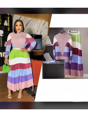 Cassandra Pleated Skirt Set