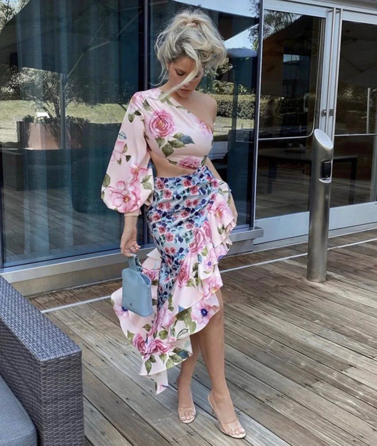 Chania Floral Skirt Set