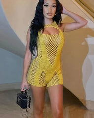 Charline Crochet Romper