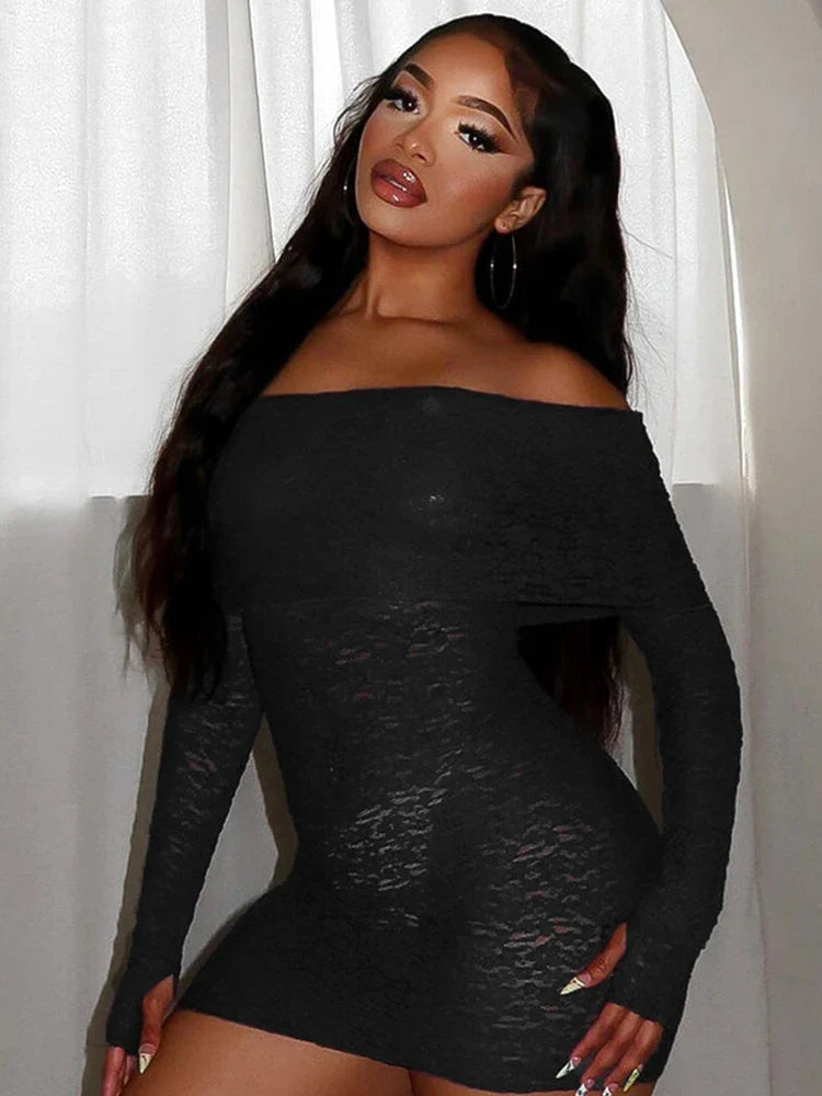 Cindy Mesh Mini Dress