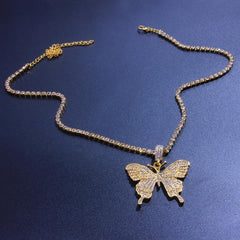 Crystal Butterfly Necklace