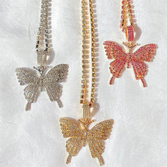 Crystal Butterfly Necklace