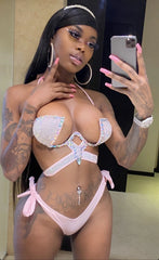 Crystal Stone Bikini Set