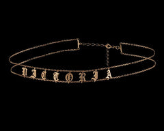 Custom Name Chocker Necklace Personalized Initials Letters