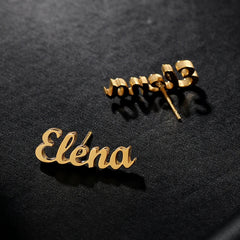 Custom Name Initial Letter Stud Earring