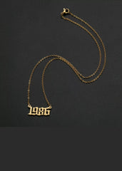 Custom Year of Birth Necklaces