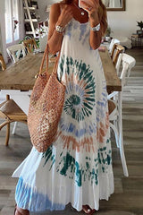 Tie Dye Sleeveless Maxi Dress