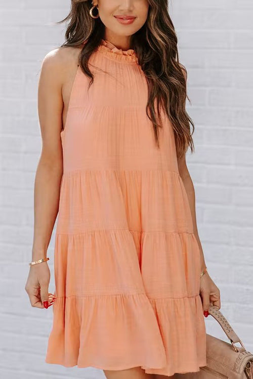 Tiered Babydoll Tank Mini Dress