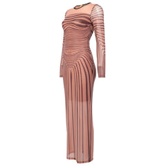 Debbie Sheer Mesh Maxi Dress