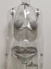 Diamond Tassel Bikini Set