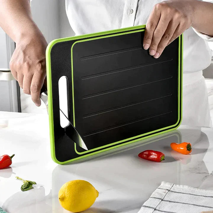CHEFBOARDâ„?| 4-IN-1-Cutting Board - Chopping, Thawing, Grinding & Grating
