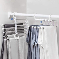 RackHangerâ„?- 5-in-1 multifunctional pants stand