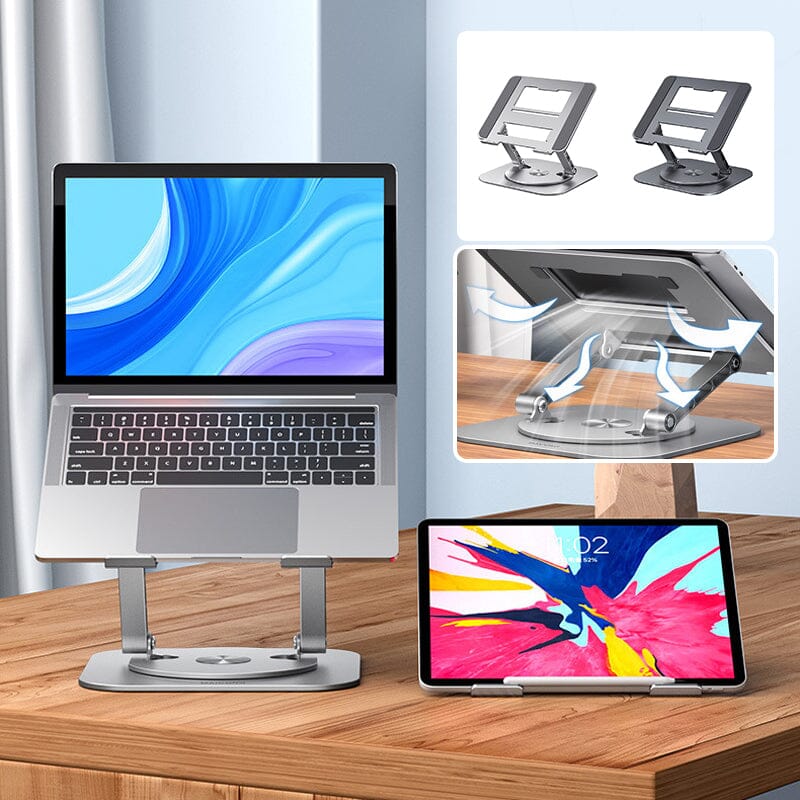 360° Rotating Laptop & Tablet Stand Aluminum