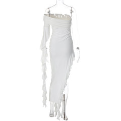 Fatima Ruffle Maxi Dress