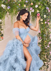 Fluffy Tulle Maternity Dress