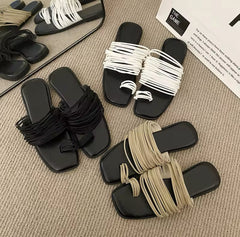 Doing Just Fine Open Toe Sandals
