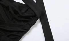 Hung Up On You Black One Piece Jumpsuit