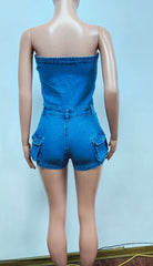 Downtown Views Denim Jumpsuit
