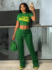 High Maintenance Green Two Piece Set