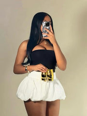 Puffball Mini Skirt