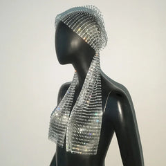 Glitter Rhinestone Headscarf