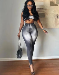 Gradient Leggings Set