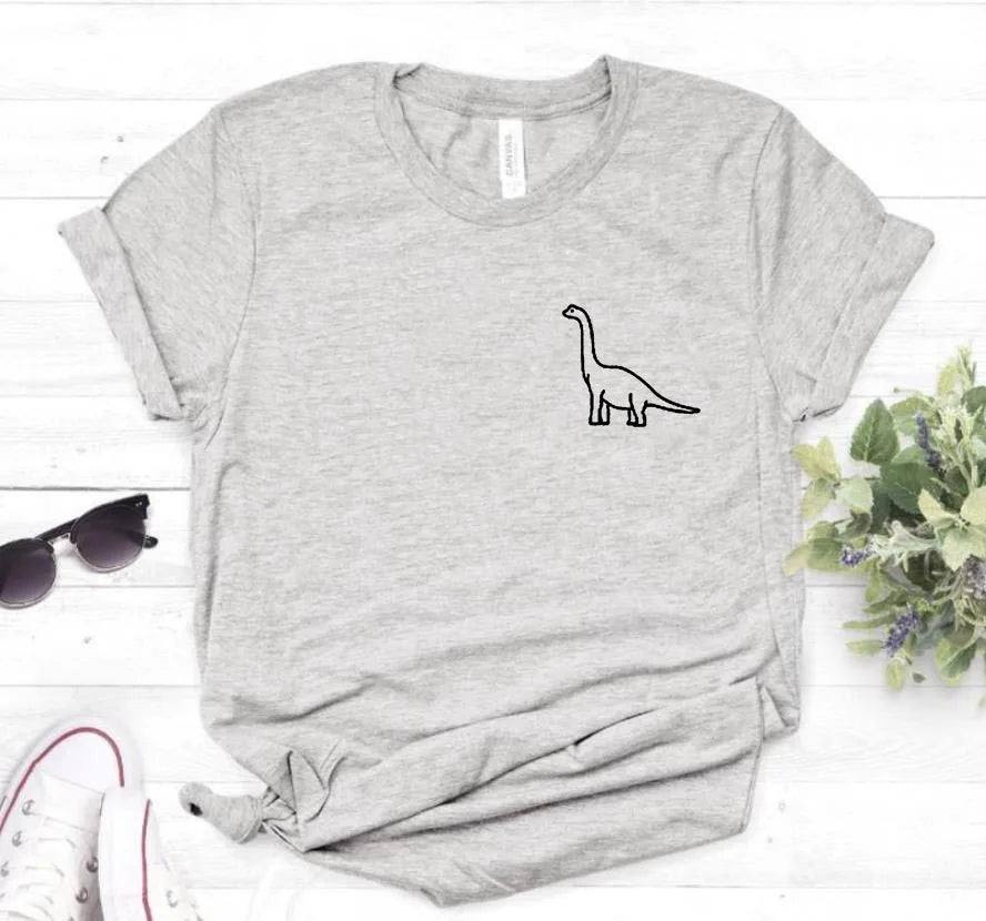 Cute Dinosaur Print T-shirt Casual