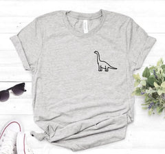 Cute Dinosaur Print T-shirt Casual