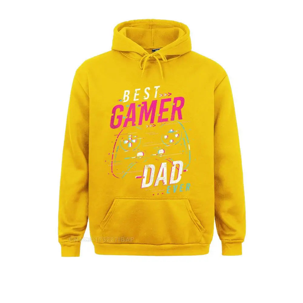 Mens Best Gamer Dad Ever Funny Fathers Day Top Hoodie HolidayOutdoor