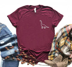 Cute Dinosaur Print T-shirt Casual