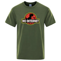 Men's Cartoon Dinosaur Printed T-Shirt