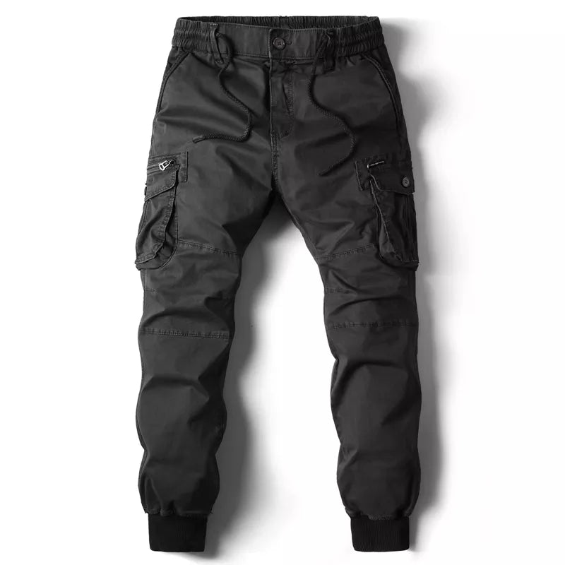 Cargo Pants Men Style Safari Cotton Full  Military Tactical