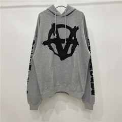 Men Hoodie Embroidery Vetements Fashion Oversize Pullovers