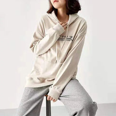 Letter Printed Hoodie: Spring Autumn Fashion for Women