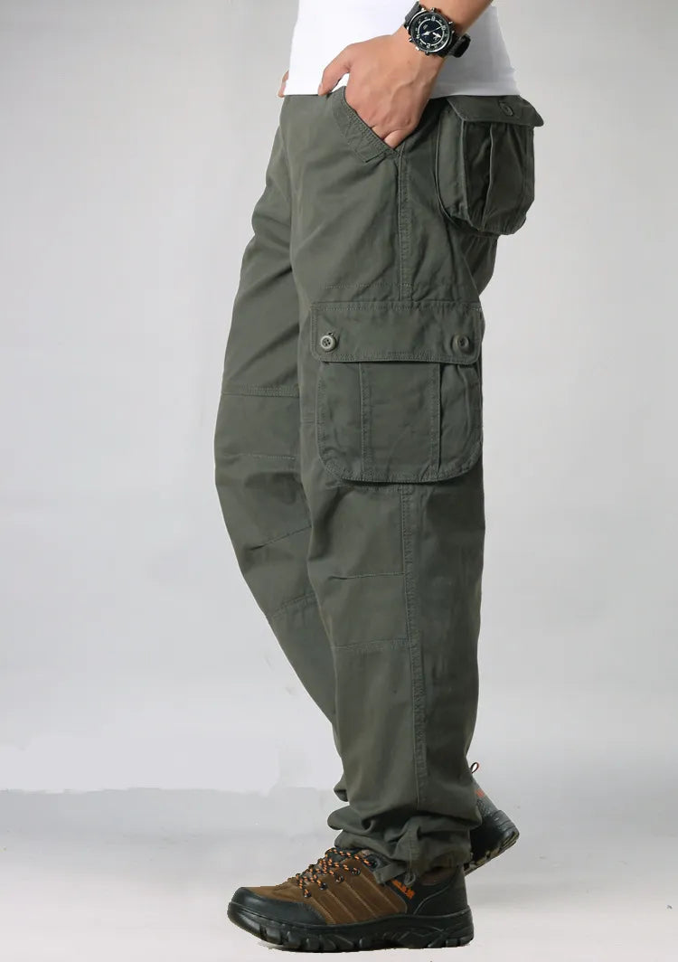 Men's Cargo Pants Safari Style Multi Pockets Military Tactical