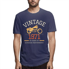 1971 Vintage 50th Birthday Motorcycle Men's Retro Tee